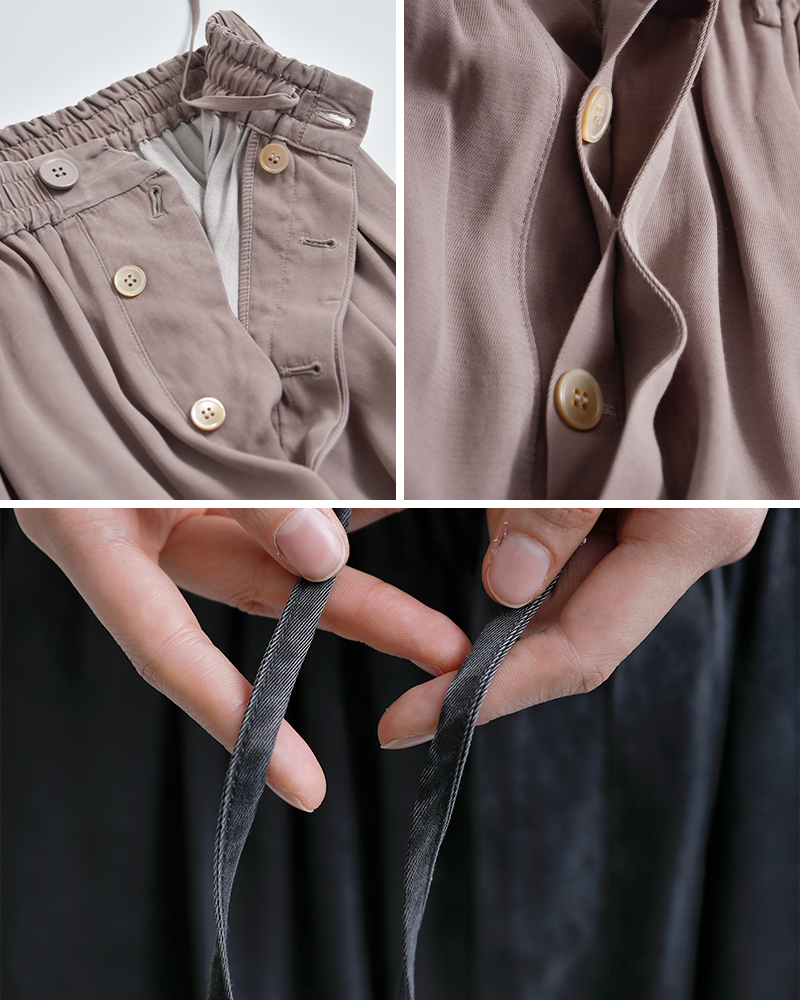 unfilビッグ イージー トラウザー パンツ “rayon gabardine pigment washed BIG easy trousers” wxsp-uw104