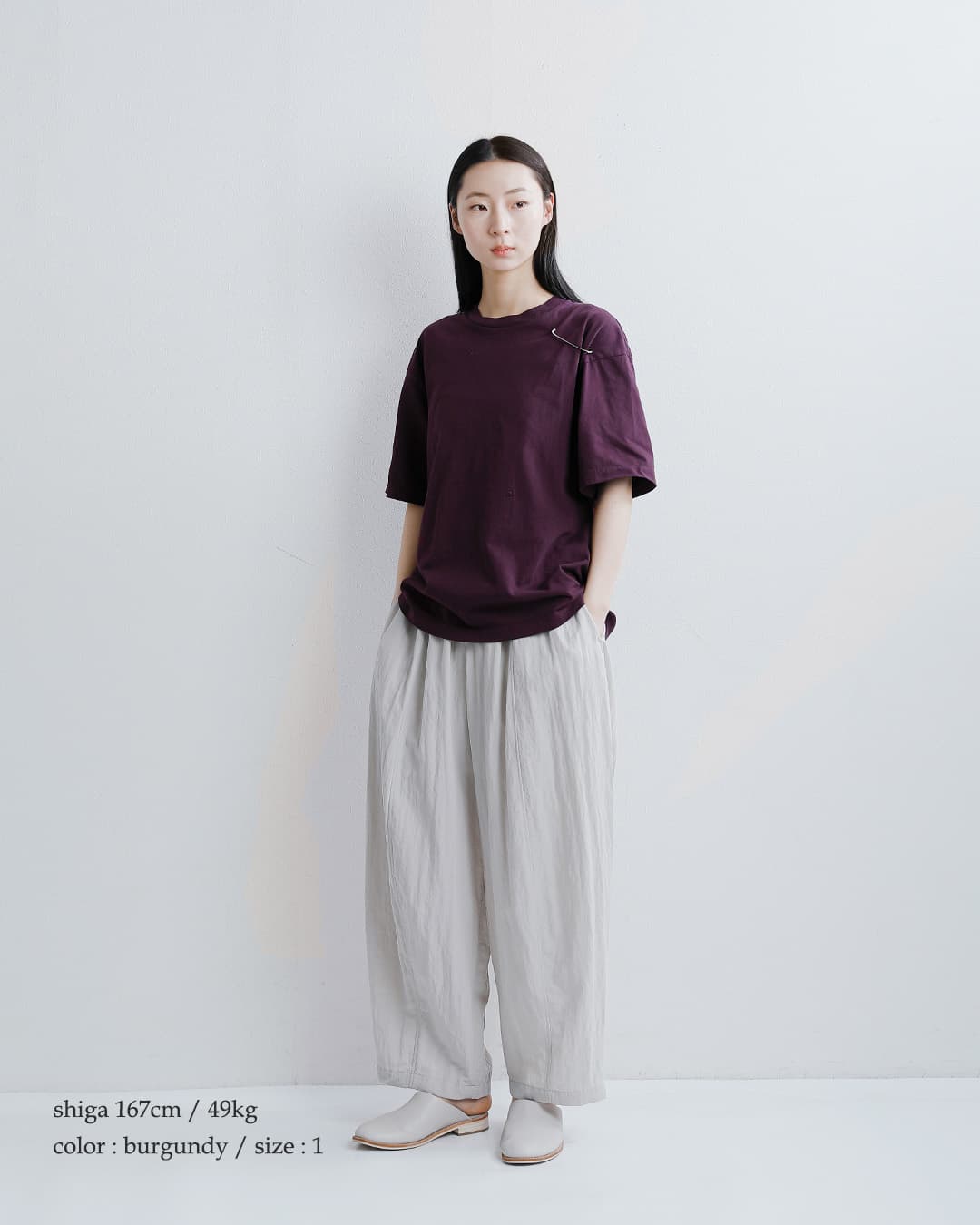 unfilコットン リラックスフィット Tシャツ “cotton open-end yarn garment dyeing relaxed-fit Tee” wxsp-uw135