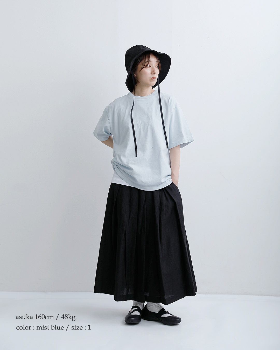 unfilコットン リラックスフィット Tシャツ “cotton open-end yarn garment dyeing relaxed-fit Tee” wxsp-uw135