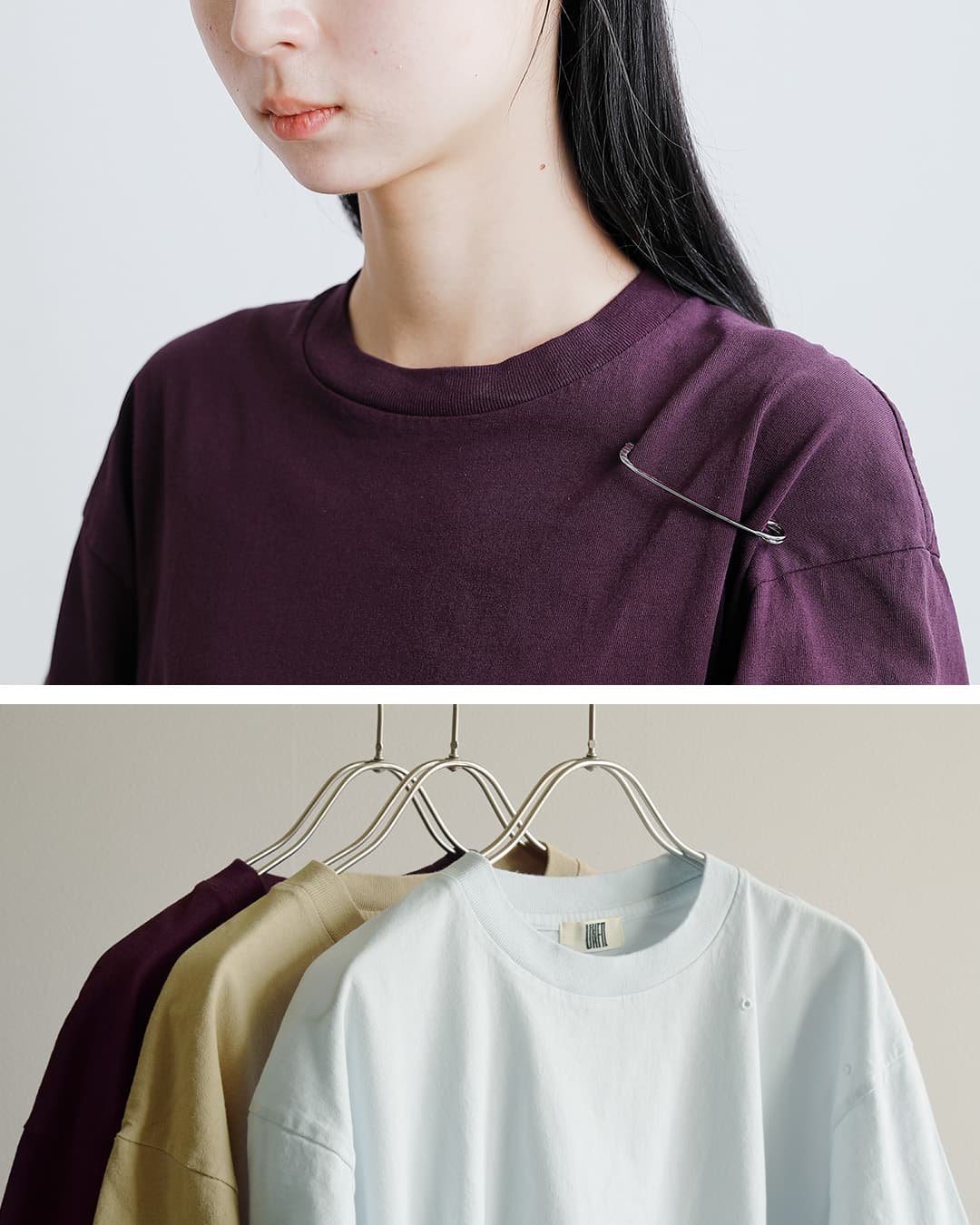 unfilコットン リラックスフィット Tシャツ “cotton open-end yarn garment dyeing relaxed-fit Tee” wxsp-uw135