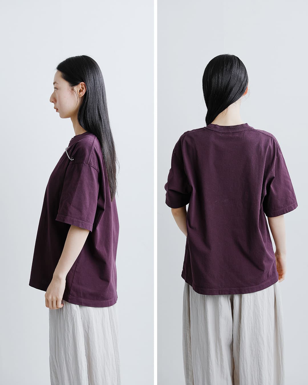 unfilコットン リラックスフィット Tシャツ “cotton open-end yarn garment dyeing relaxed-fit Tee” wxsp-uw135
