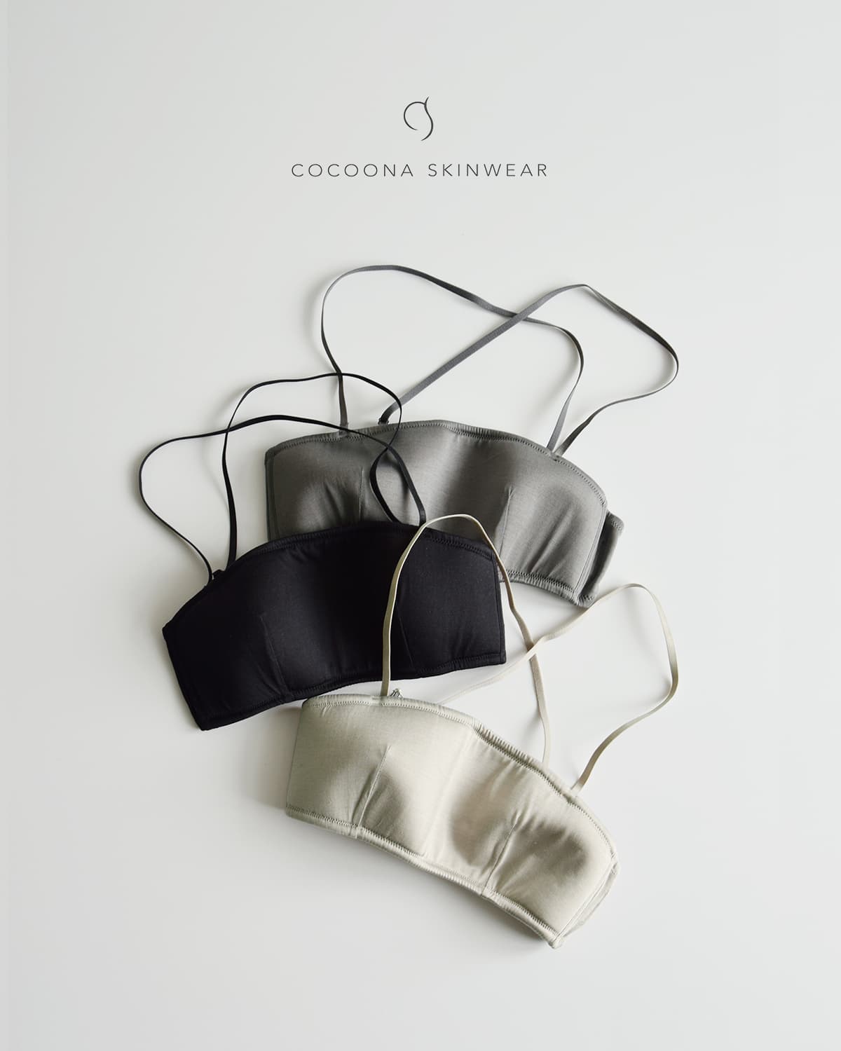 COCOONA SKINWEARシルク バンドゥ ブラジャー ya25-206