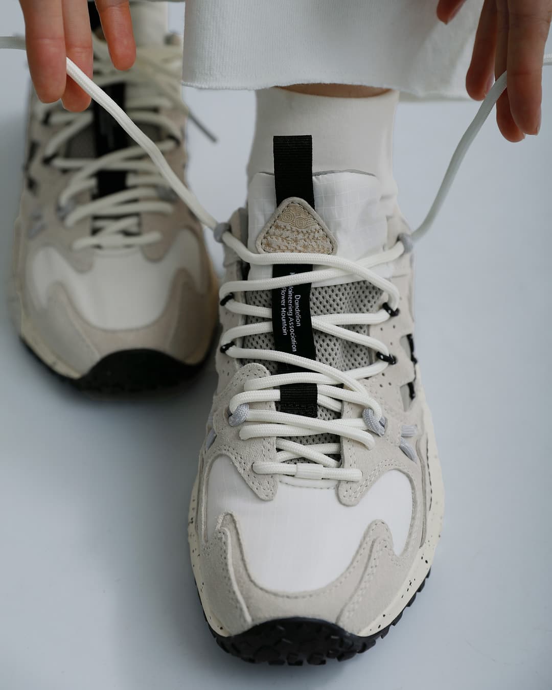 Flower MOUNTAINヤマブシ リップストップナイロン オーバーレイレザー スニーカー “YAMABUSHI” yamabushi