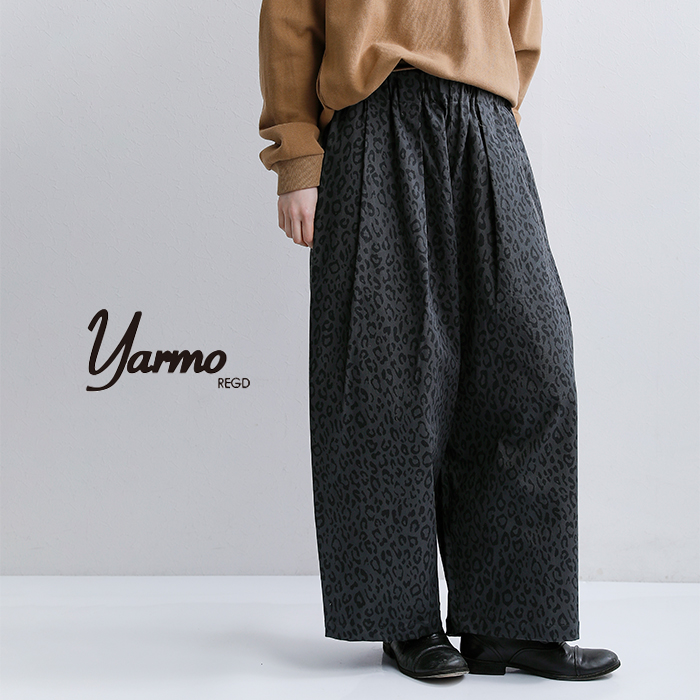 Yarmo(ヤーモ)レオパードツイルワークパンツyar-26ss-p28