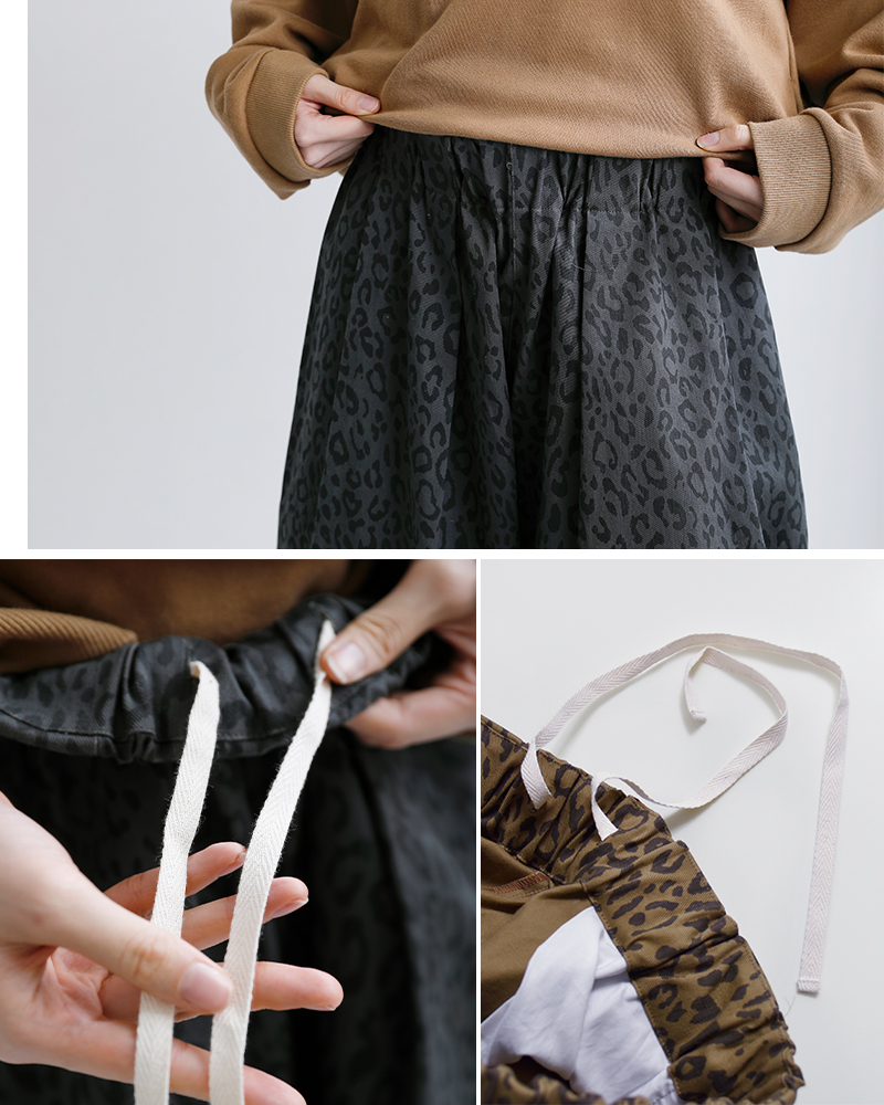 Yarmo(ヤーモ)レオパードツイルワークパンツyar-26ss-p28