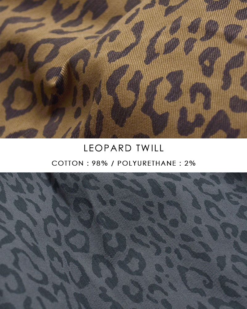 Yarmo(ヤーモ)レオパードツイルワークパンツyar-26ss-p28