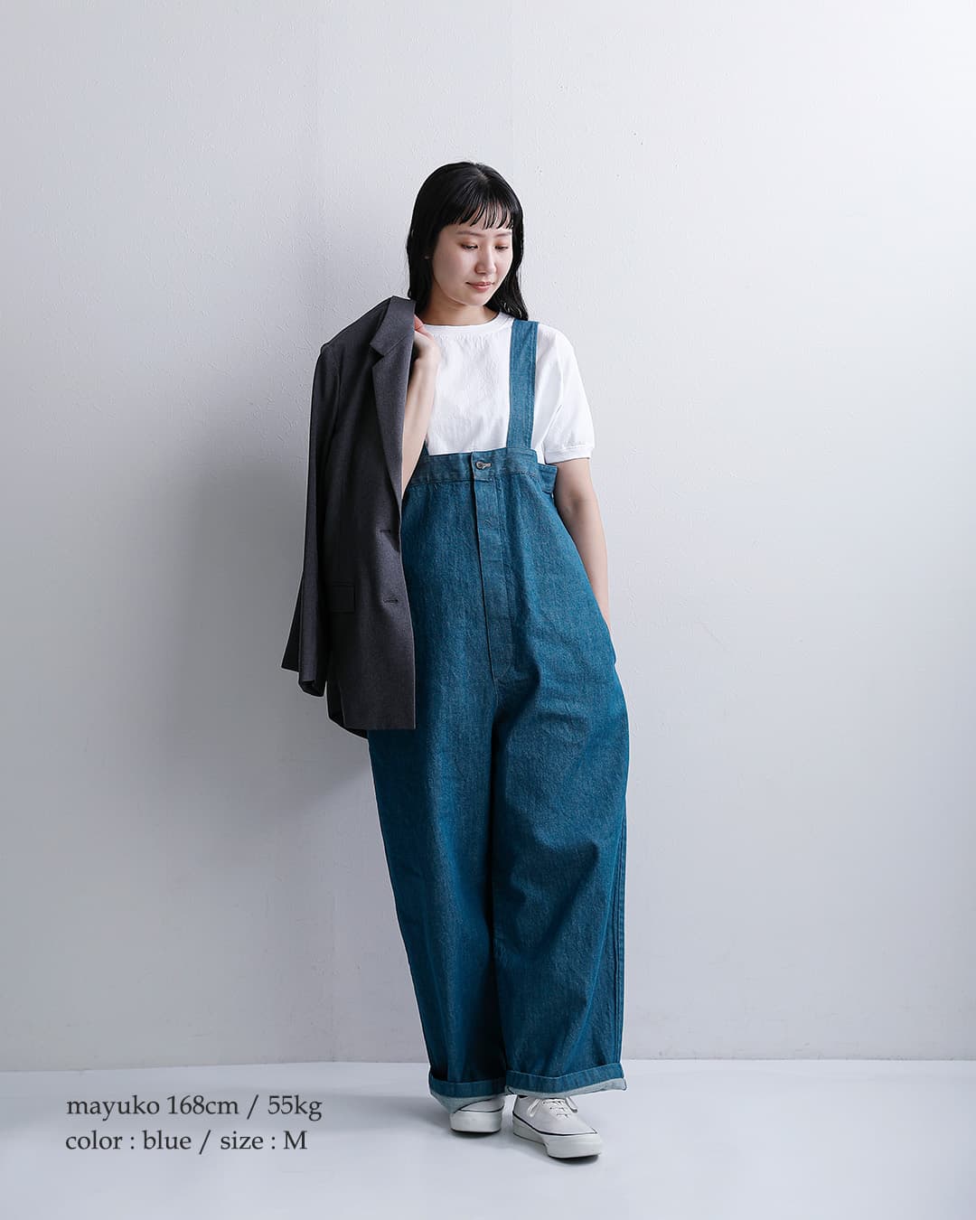 Yarmoデニム ハイライズ ブレース トラウザー パンツ yar-26ss-p32