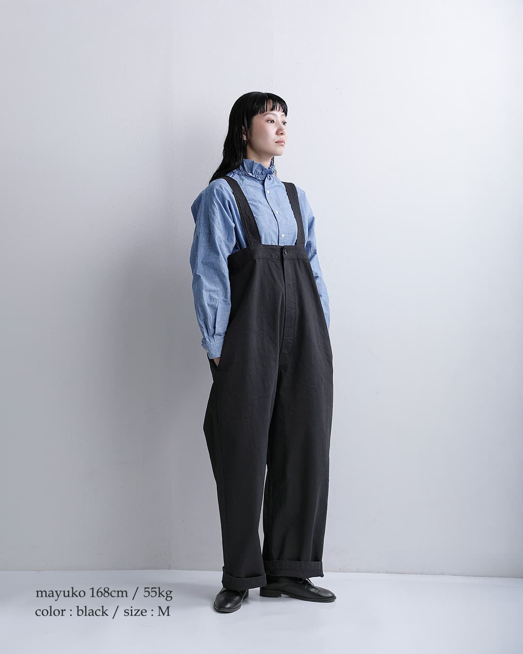 Yarmoデニム ハイライズ ブレース トラウザー パンツ yar-26ss-p32