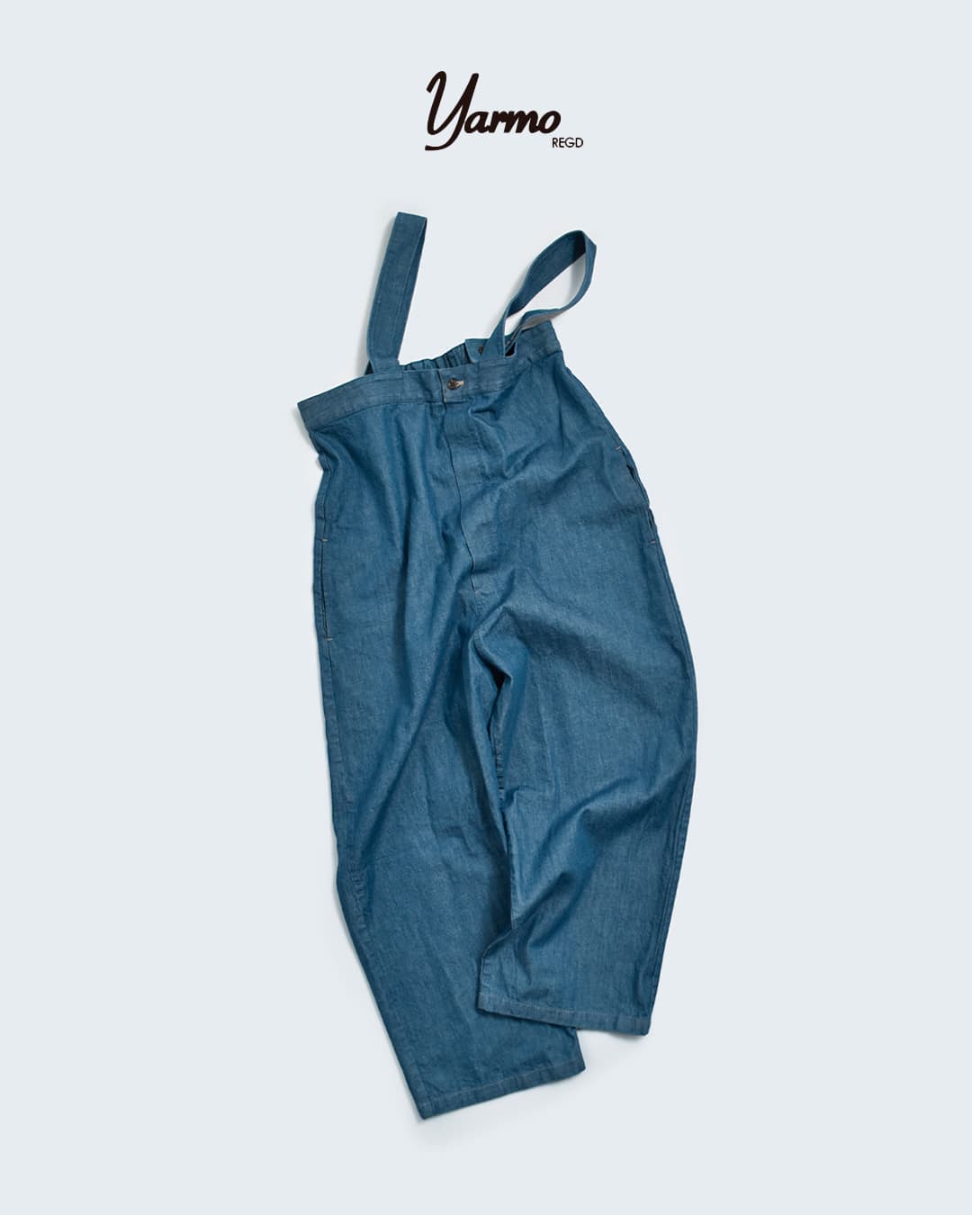 Yarmoデニム ハイライズ ブレース トラウザー パンツ yar-26ss-p32