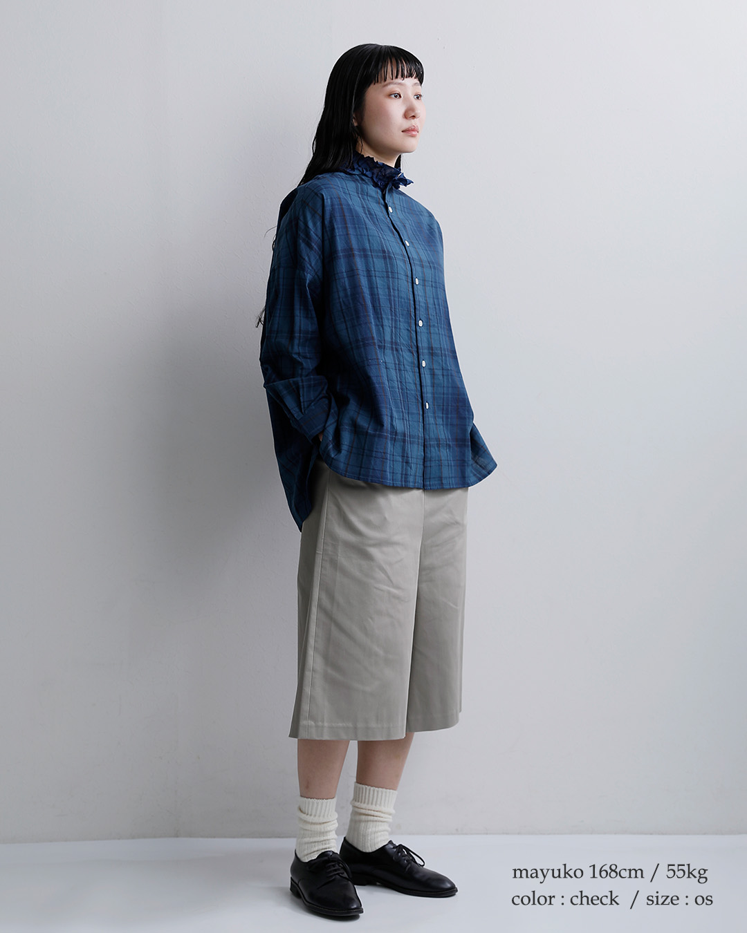 Yarmoコットン フリル シャツ yar-26ss-s28