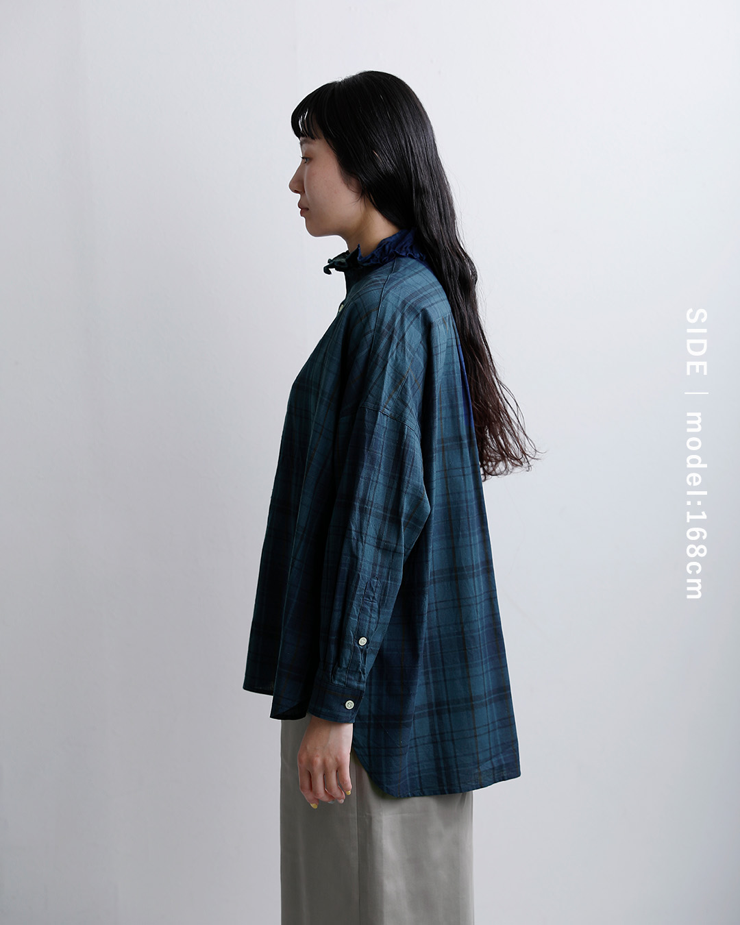 Yarmoコットン フリル シャツ yar-26ss-s28