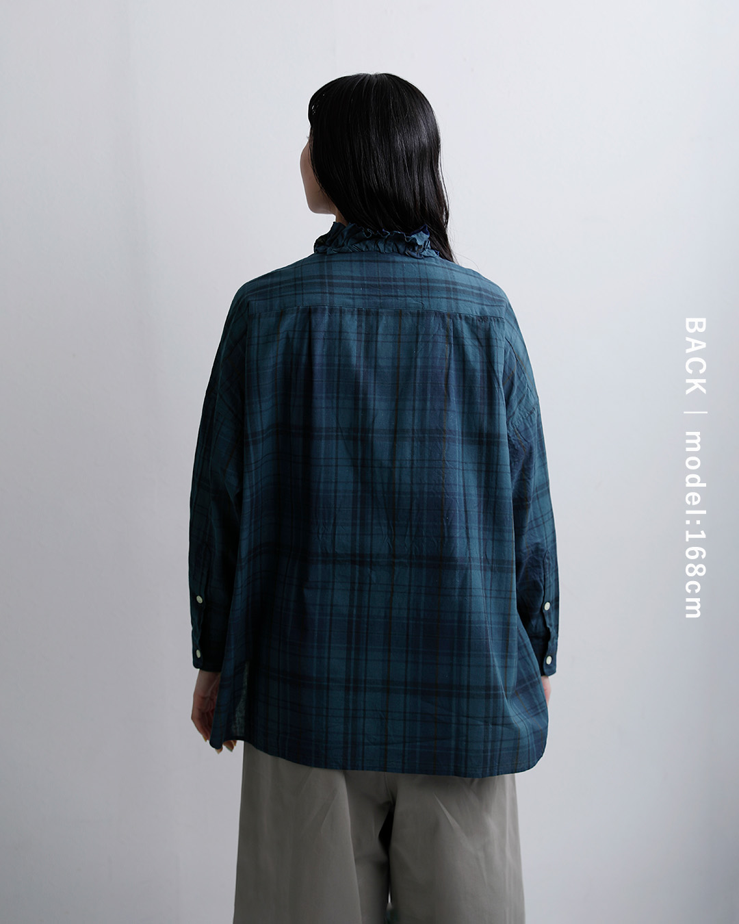 Yarmoコットン フリル シャツ yar-26ss-s28