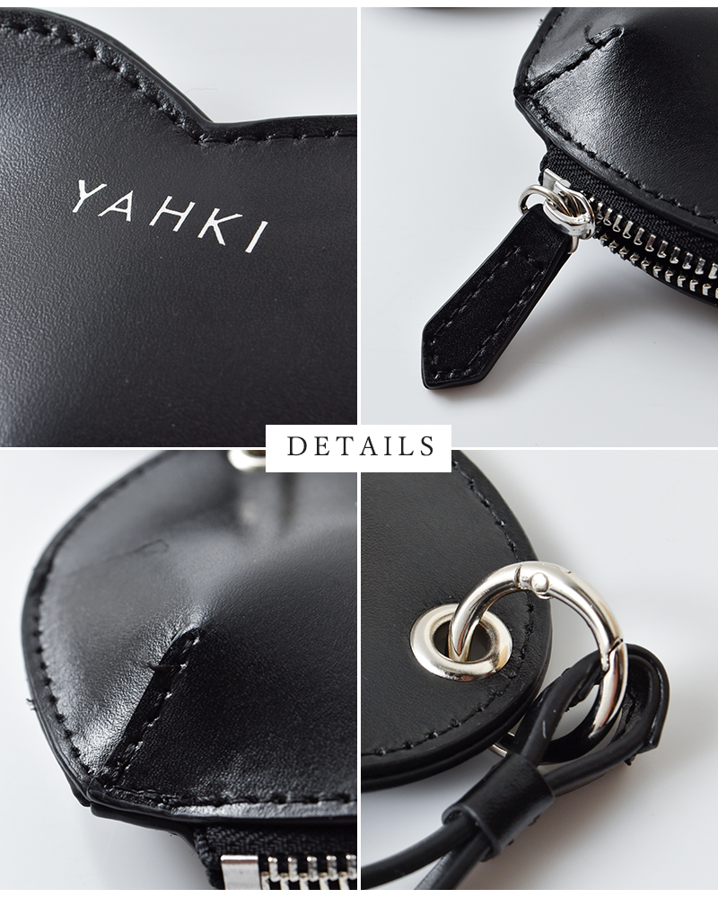 YAHKI(ヤーキ)スムースレザーハートミニポーチyh-640c