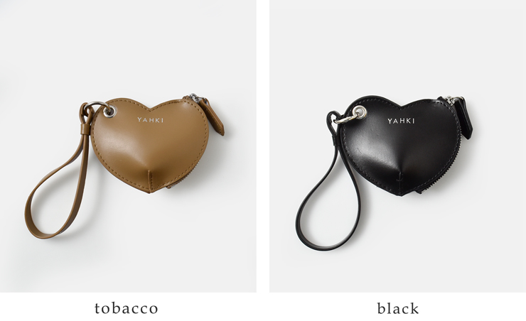 YAHKI(ヤーキ)スムースレザーハートミニポーチyh-640c