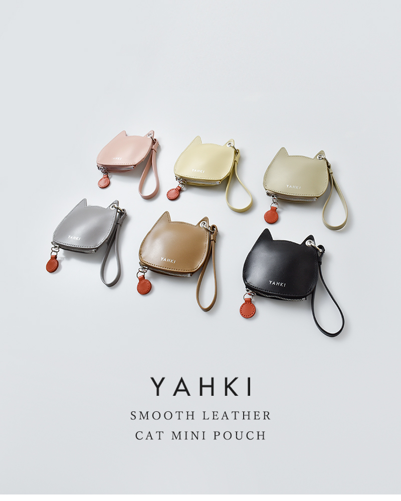 YAHKI(ヤーキ)スムースレザーキャットミニポーチyh-678c