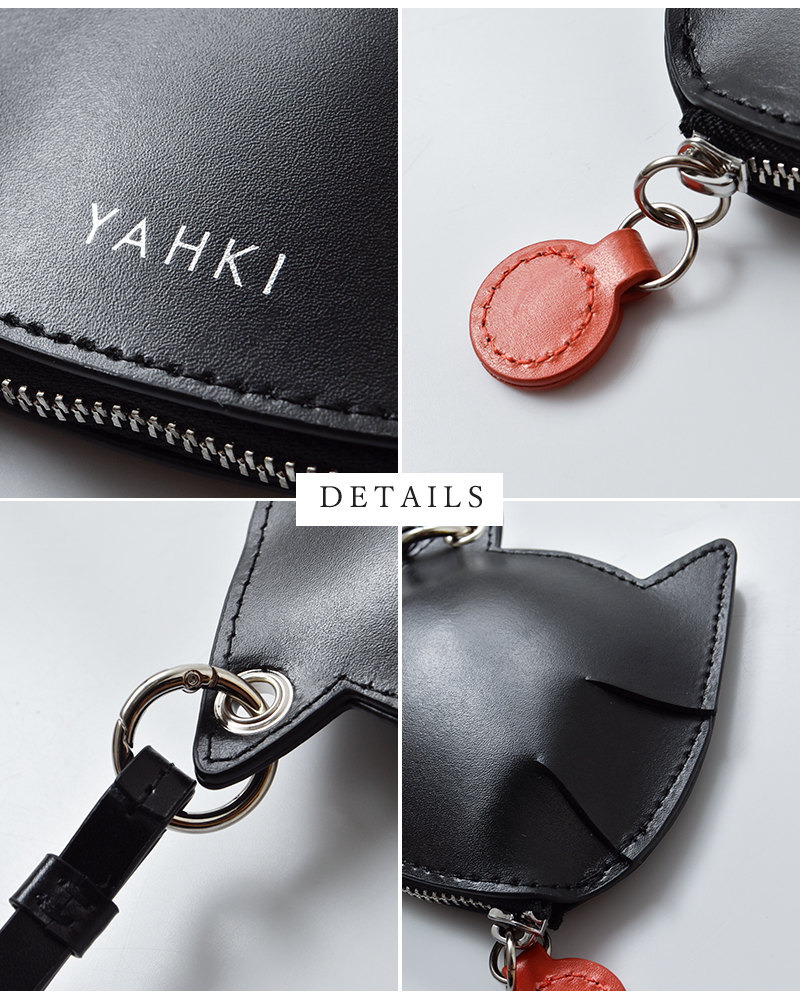 YAHKI(ヤーキ)スムースレザーキャットミニポーチyh-678c
