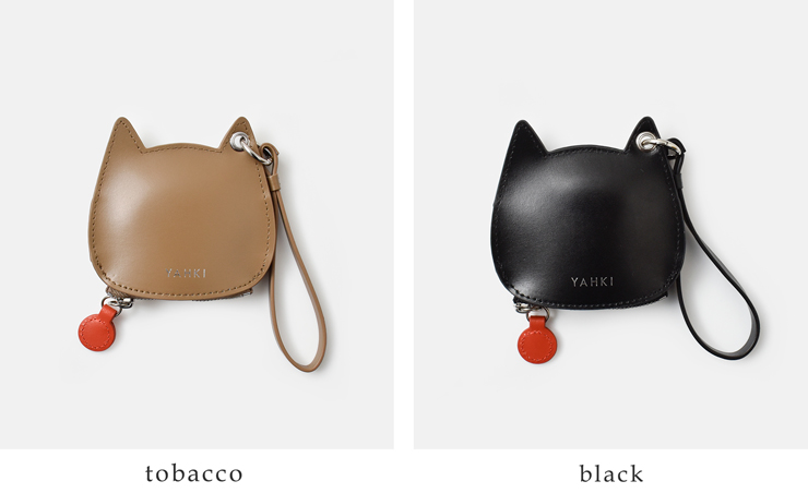 YAHKI(ヤーキ)スムースレザーキャットミニポーチyh-678c