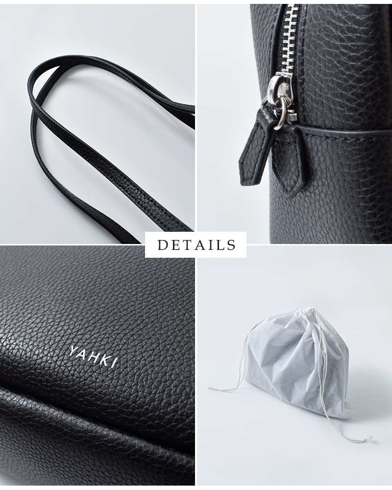YAHKI(ヤーキ)シュリンクダブルフェイスレザーハンドバッグyh-772