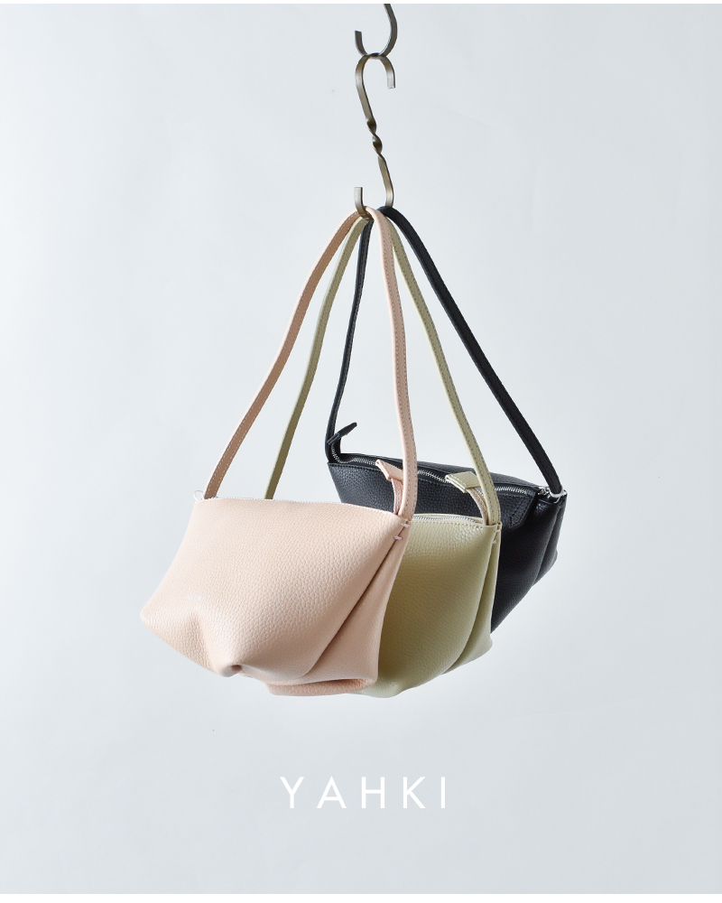 YAHKI(ヤーキ)シュリンクダブルフェイスレザーショルダーバッグyh-774