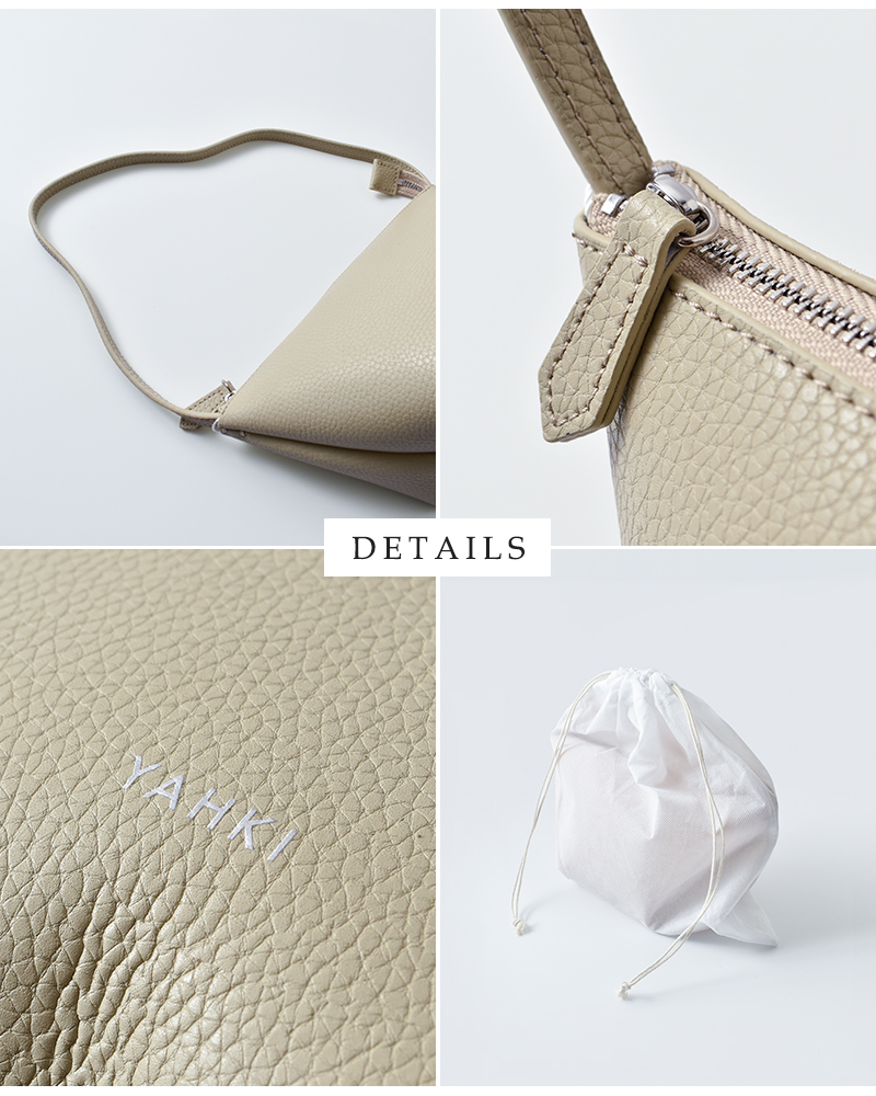 YAHKI(ヤーキ)シュリンクダブルフェイスレザーショルダーバッグyh-774