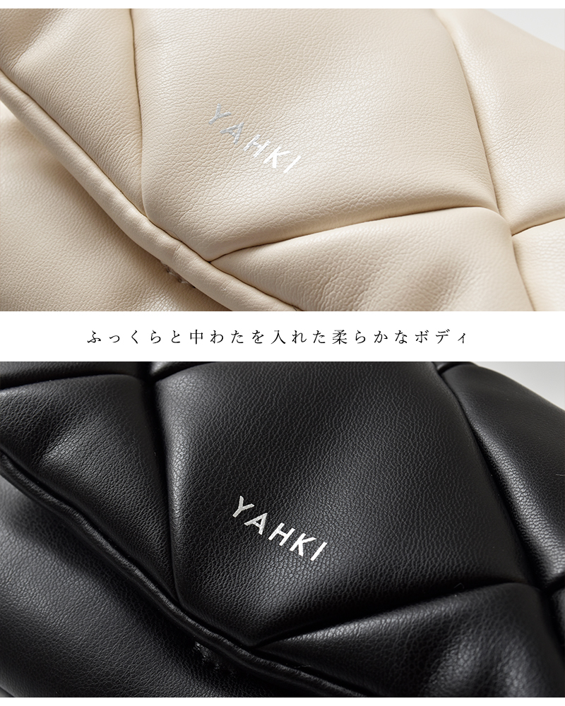 YAHKI(ヤーキ)フェイクレザーフラップショルダーバッグyh-783
