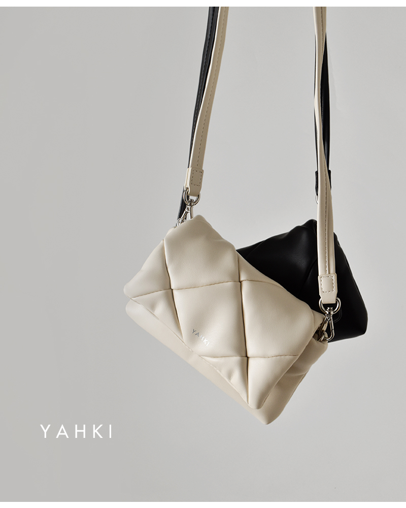 YAHKI(ヤーキ)フェイクレザーフラップショルダーバッグyh-783