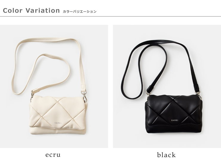 YAHKI(ヤーキ)フェイクレザーフラップショルダーバッグyh-783