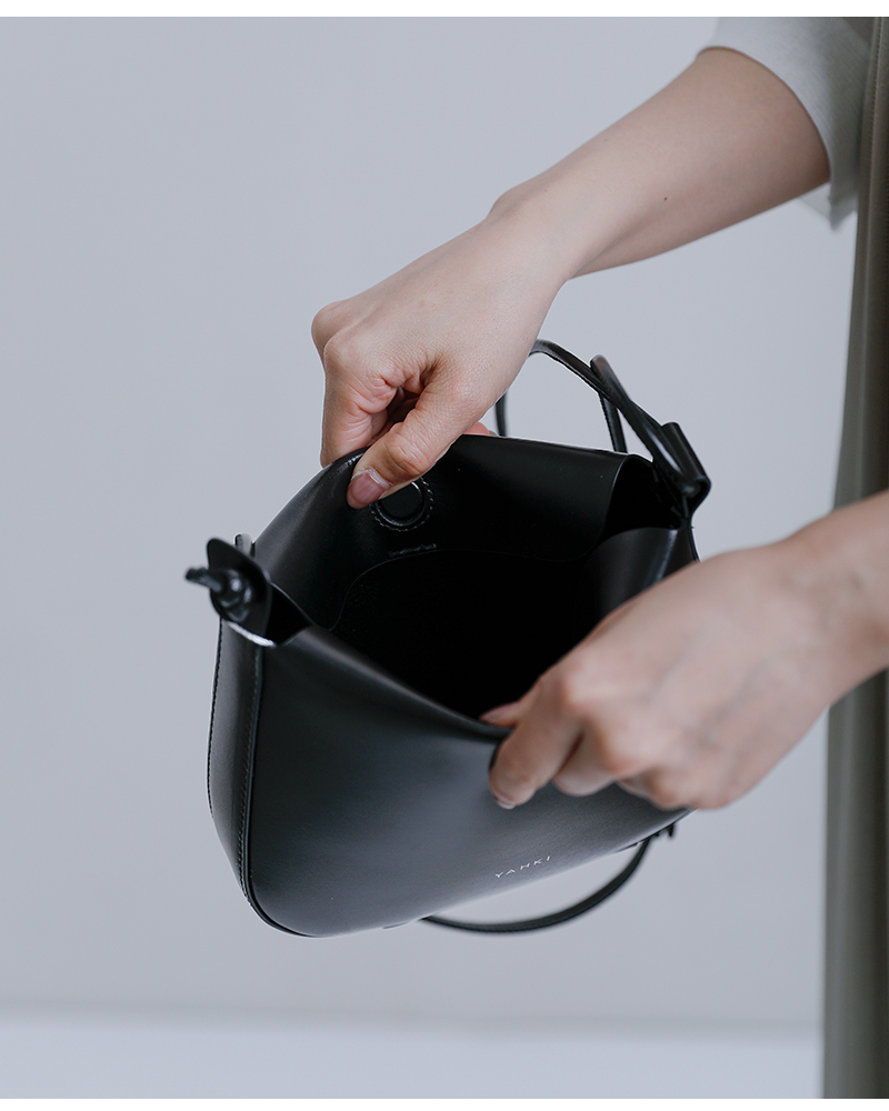 YAHKI(ヤーキ)ソフトダブルフェイスレザーショルダーバッグyh-786