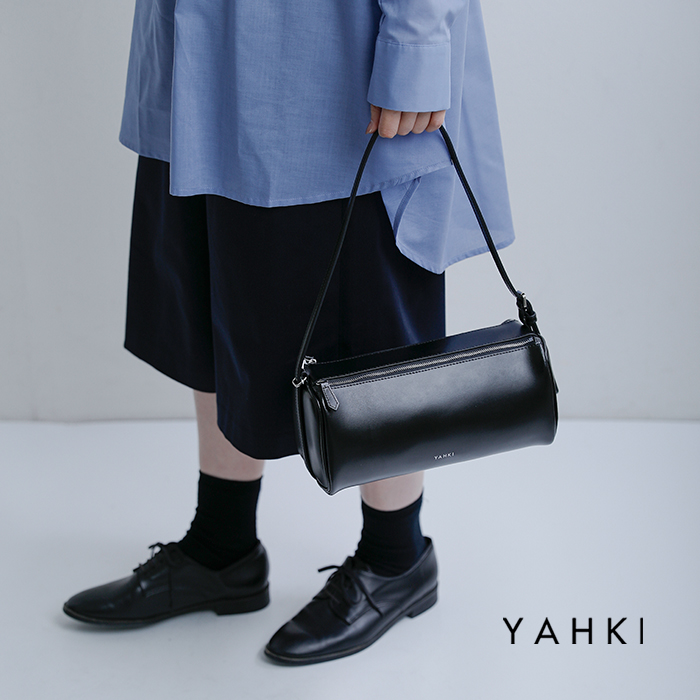 YAHKI(ヤーキ)ソフトダブルフェイスレザーショルダーバッグyh-788