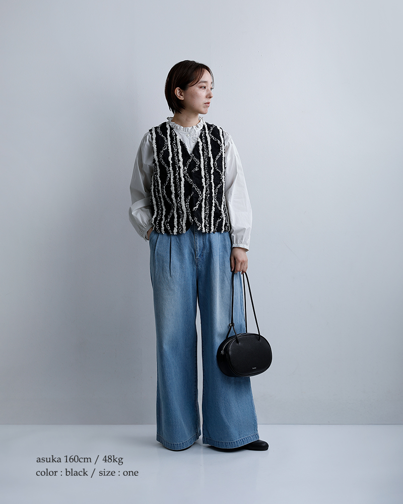 YAHKI(ヤーキ)シュリンクダブルフェイスレザーショルダーバッグyh-791