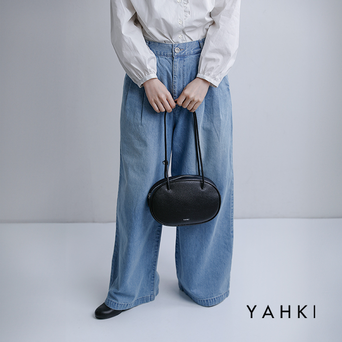 YAHKI(ヤーキ)シュリンクダブルフェイスレザーショルダーバッグyh-791