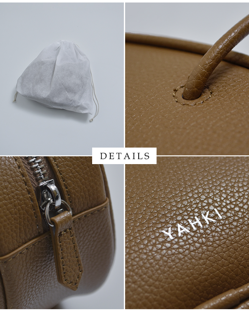 YAHKI(ヤーキ)シュリンクダブルフェイスレザーショルダーバッグyh-791