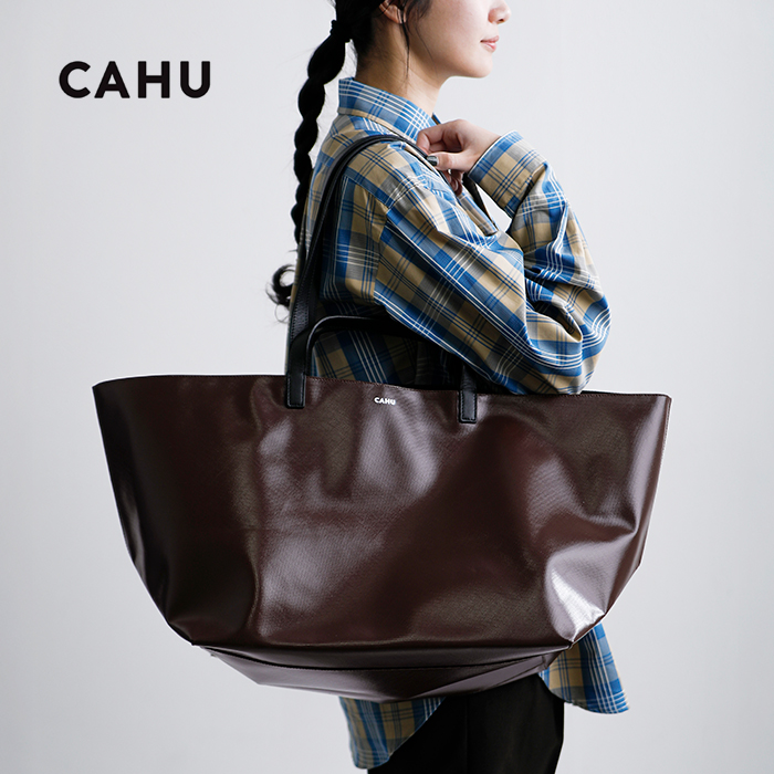 CAHU(カウ)プラティーク2wayトートバッグM“PratiqueZipM”pratique-zip-same1