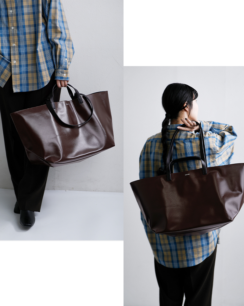 CAHU(カウ)プラティーク2wayトートバッグM“PratiqueZipM”pratique-zip-same1