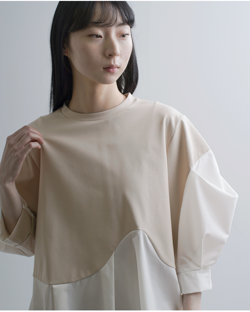 MARECHAL TERRE(マルシャルテル)カーブペプラムプルオーバーzmt261ct015