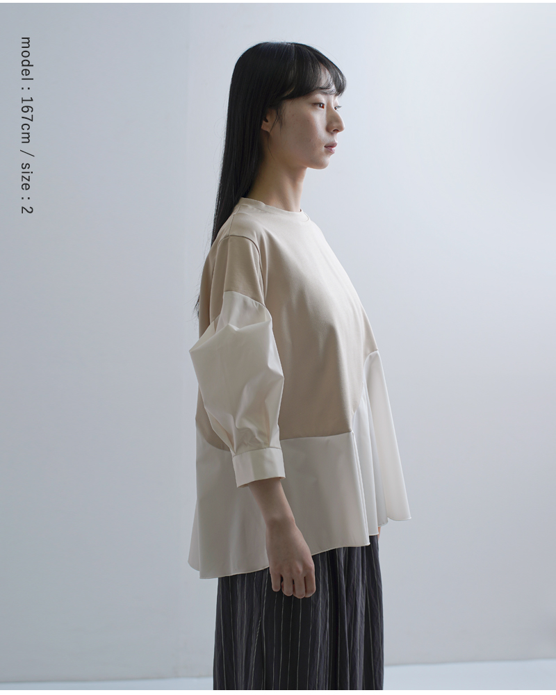 MARECHAL TERRE(マルシャルテル)カーブペプラムプルオーバーzmt261ct015