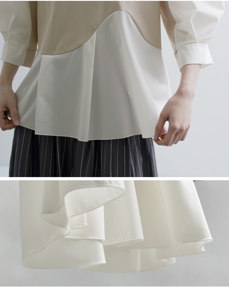 MARECHAL TERRE(マルシャルテル)カーブペプラムプルオーバーzmt261ct015